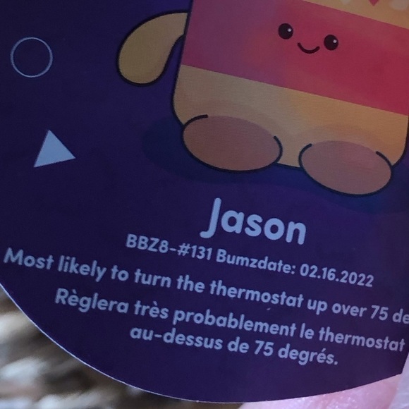 Bum Bumz Funday Bumz: Jason the Jar of Cheese Dip stuffed figure - Picture 4 of 4